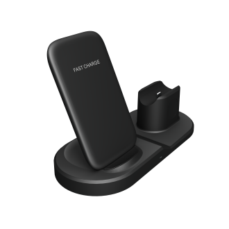 Cameră WiFi 3-în-1 în încărcător wireless multifuncțional 15W pentru iPhone și AirPods