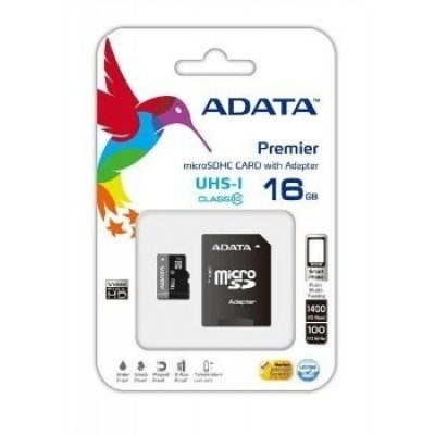 Card de memorie Micro SD ADATA 16 GB + Adaptor SD , CLASS 10