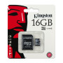 Card de memorie Micro SD Kingston 16 GB  + Adaptor SD, CLASS 4